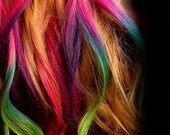 Laikini plaukų dažai-kreidelės. 12 spalvų