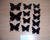 3D drugeliai sienoms dekoruoti