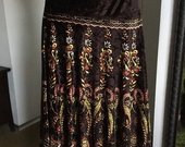 Margai rudas veliurinis sijonas