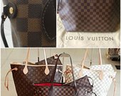 Louis Vuitton Paris Neverfull odinės rankinės