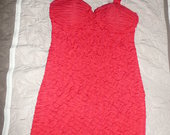Raudona suknute ant petneseliu 10 dydis S/M 