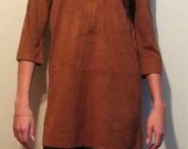 rudos spalvos svelni suknele-tunika