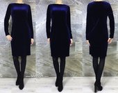 Stilinga suknelė „Melani velor Blue“