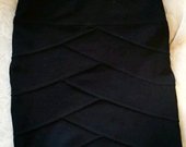 Aptemtas, juodas, dailus sijonas