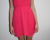 Raudona/ rožinė Bershka suknelė