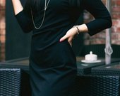 Elegantiška klasikinė juoda MANGO suknelė