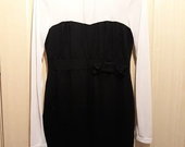 juodai balta suknelė
