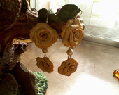auskarai "Auksinės rožės"