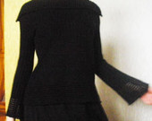 juodas megztinis