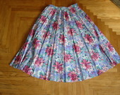 Gėlėtas, ilgas vintage sijonas