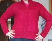 Raudonas paprastas, bet gražus megztinukas