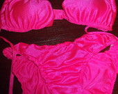 Pigu!! Rožinis, neoninis maudymosi kostiumėlis