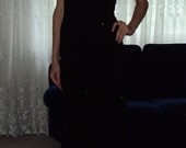Lipsy juoda ilga žėrinti suknelė