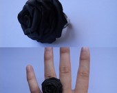 Rankų darbo žiedas ''rožė''