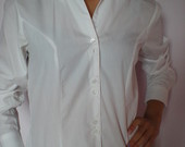 Moteriški balti marškiniai