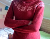 Šiltas žieminis jaukus megztinis