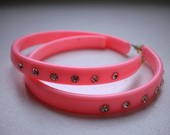 Auskarai rožiniai žiedai