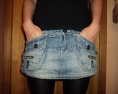 Moteriškas džinsinis sijonas