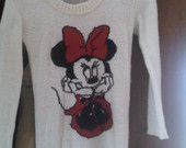 Mickey mouse baltas megztukas