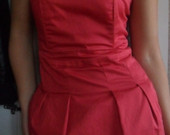 bershka raudona suknelė