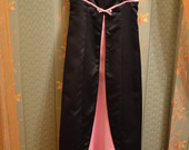 Puošni juoda/rožinė vakarinė suknelė
