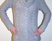 Pilkas melanžinis megztinis