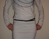 Nauja moteriska balta bershka suknele