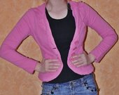 Rožinis švarkelis - džemperis