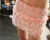 rozinis mini sijonas