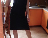juoda ilga suknele sijonas