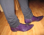 Tamaris violetiniai lakuoti batai