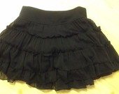 Pūstas juodas sijonas