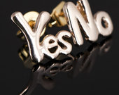 Auskarai „yes-no““