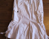 Baltas medvilninis sijonas