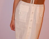 Balta, linine vasarine suknele