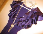 Puošni violetinė suknelė