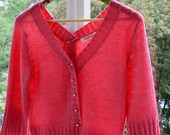 Rausvi megztinis
