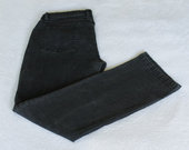 juodi elastiniai džinsai 12 dydis