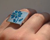 žiedas mėlyna gėlė