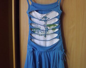 Vasarinė mėlyna suknelė