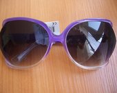 Nauji dideli violetiniai akiniai nuo saulės