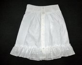 Dailutis baltas sijonas