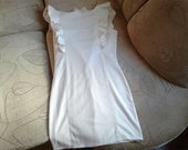 Balta medvilninė suknelė