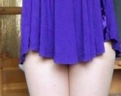 Violetinė, trumpa suknelė- tunika
