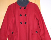 Raudonas vilnonis ZARA paltas