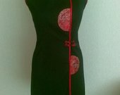 Lininė nauja suknelė (juoda) 