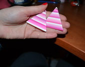 Trikampio formos auskarai