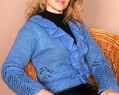 Vienetinis rankų darbo megztas megztinis