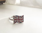 Žiedas su UK vėliava