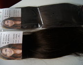 Natūralus plaukų tresai 50cm 70g nauji dark brown